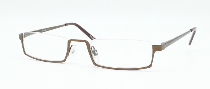 Fertiglesebrille Nylor Metall braun